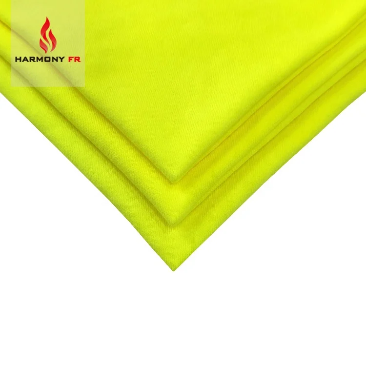 
Модная хлопковая флуоресцентная желтая трикотажная ткань интерлок характерная FR Hi Vis  (62171331032)