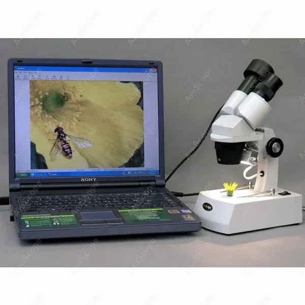 AmScope Supplies Stereo Binocular Coin Microscope 5X 10X 15X 30X Perfect for examination of insects, plants, stamps, jewel