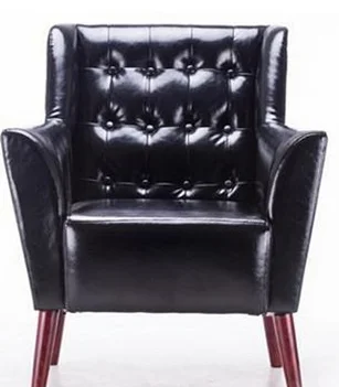 
Wholesale price synthetic leather sofa with wooden legs 