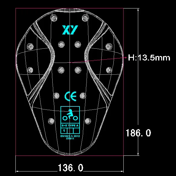 
CE approved insert motorcycle jacket shoulder protector 