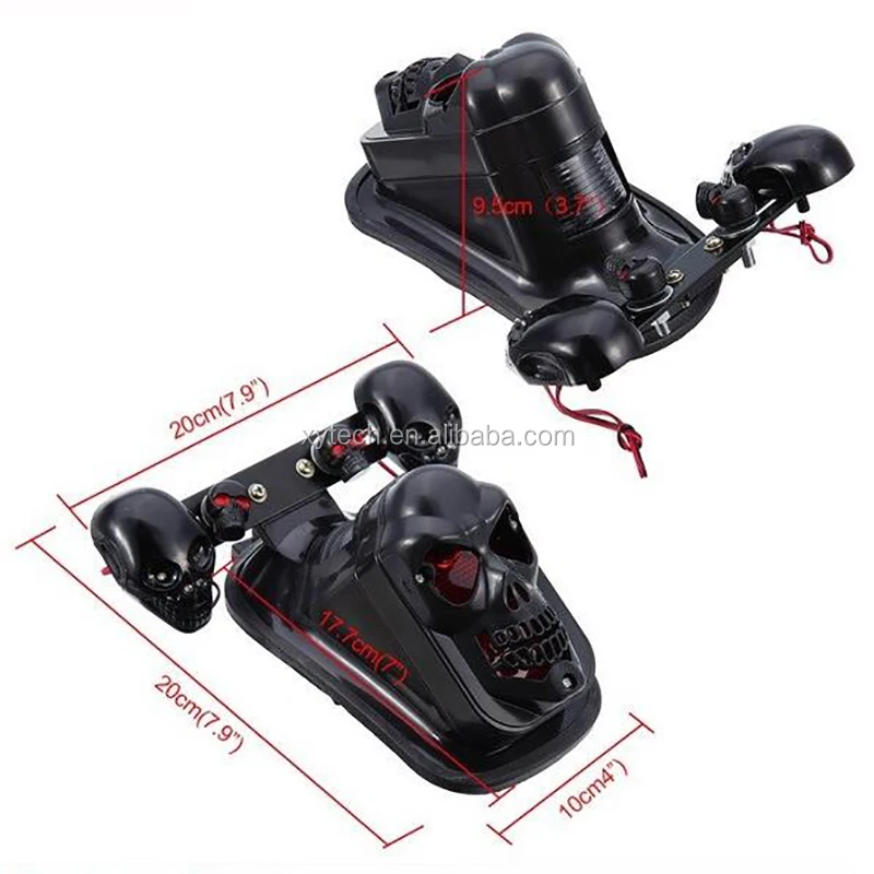 Motorcycle Skull Turn Signal Rear Brake Tail Light Modified Accessories LED Skull Taillight Turn Signal Lights