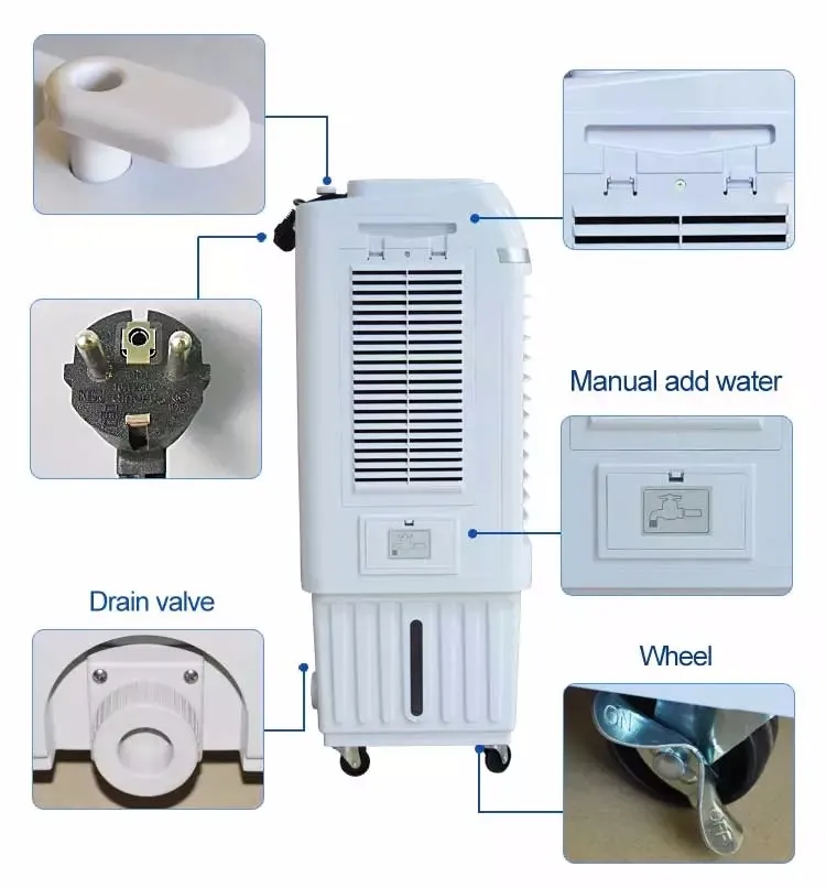
New arrival evaporative water cooling air cooler fan with remote 