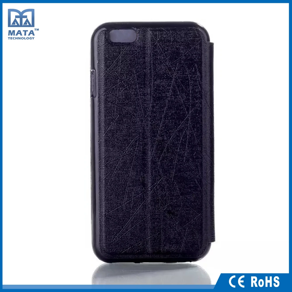 OEM Раздвижные Конструкции Смарт PU Кожаный Чехол для iPhone 6