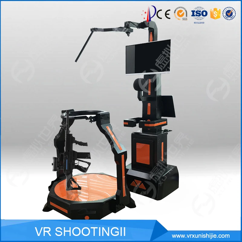 Earn Money Amusement Park Equipment VR Shooting Simulator VR Walking Simulator Platform 360 VR Treadmill