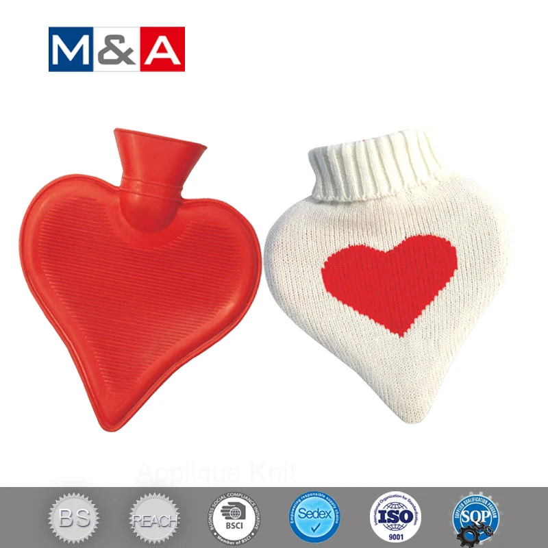 ISO Certificate Fast Delivery knitted hot water bottle rubber
