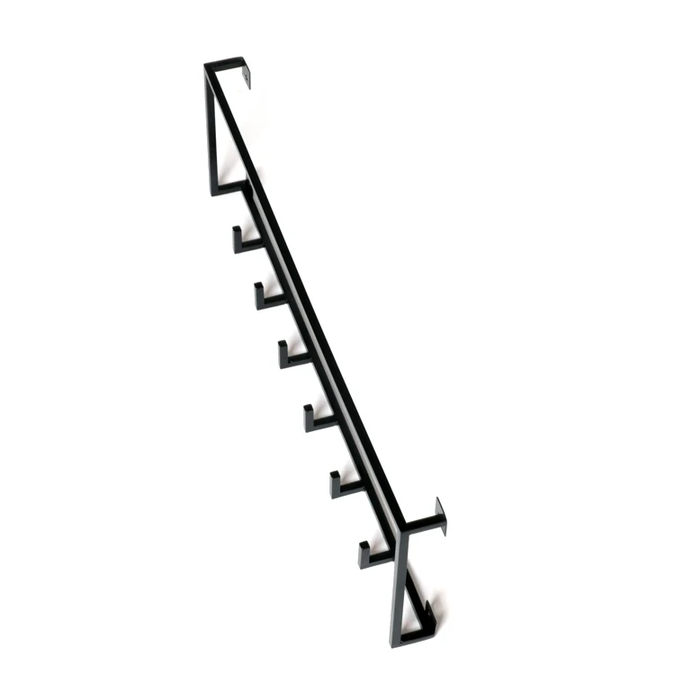 
Simple decorative metal wall mounted hanging shelf with 10 hooks 