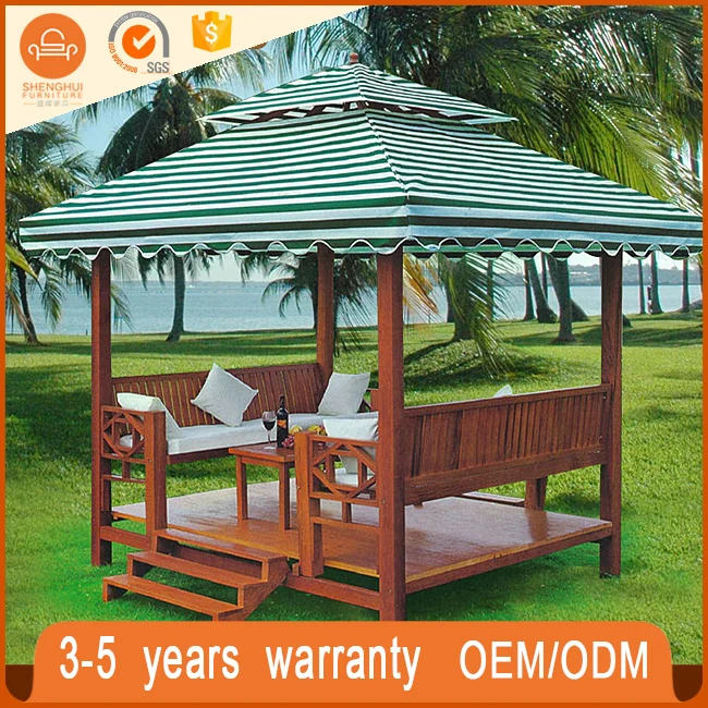 
New Style Wooden Outdoor Pavilion Gazebos Tent Luxury Garden Gazebo 