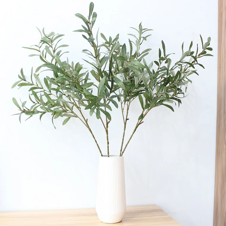 FC1354 Lifelike olive beautiful home decor no berry artificial olive branch
