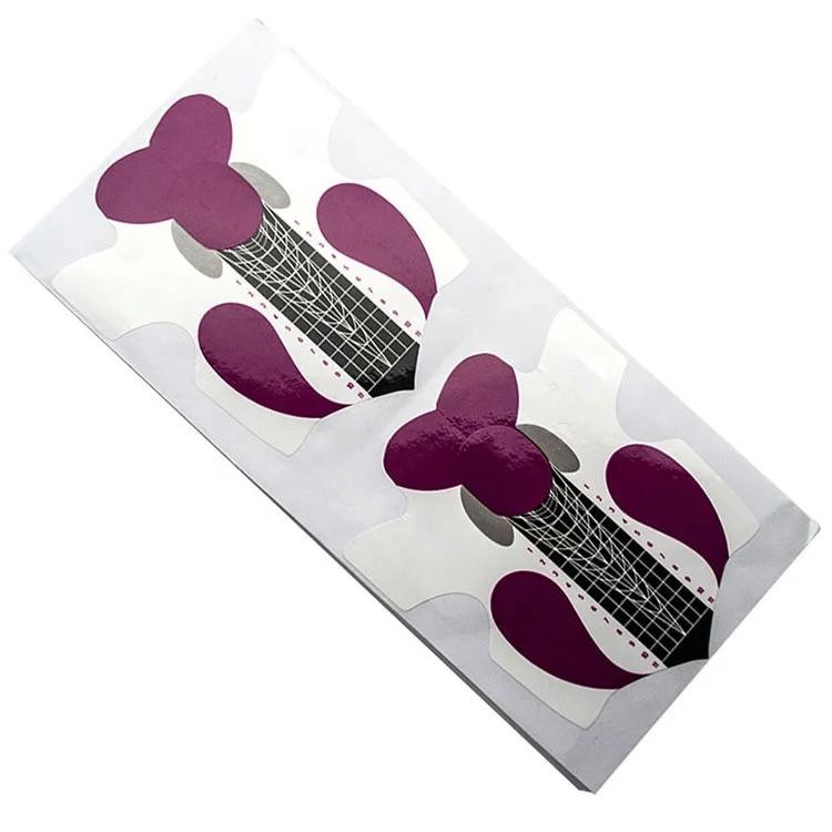 
Professional Stiletto Paper Nail Form Acrylic Curve Round UV Gel Extension Reusable Nail Art Form 