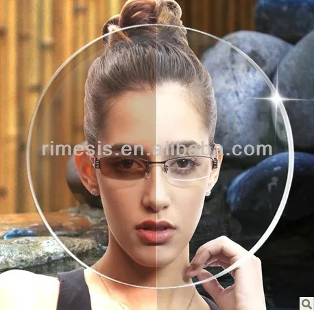 Mineral photochromic flat-top bifocal lenses