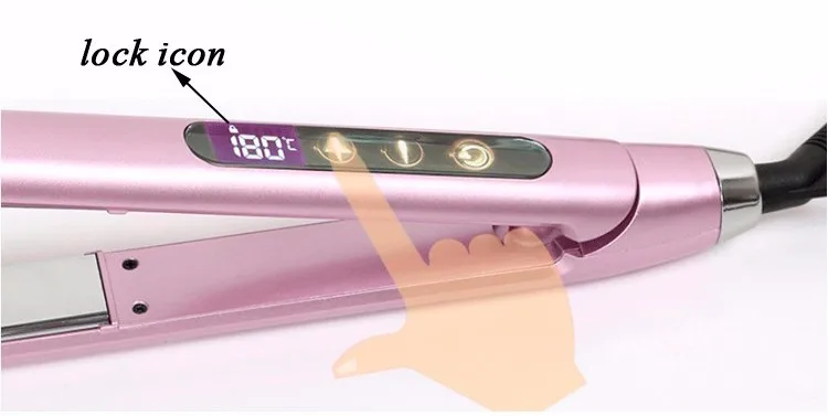 Professional salon hair striaghtener floating ceramic coating flat iron
