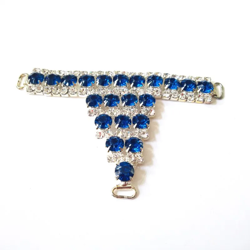 Blue Shiny Crystal Rhinestone Claw Shoes Ornaments shoe decoration