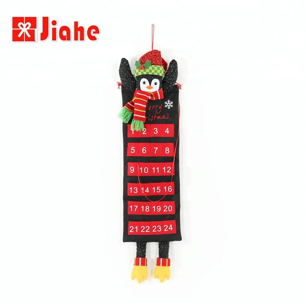 
Wholesale fabric custom christmas decoration advent calendar 
