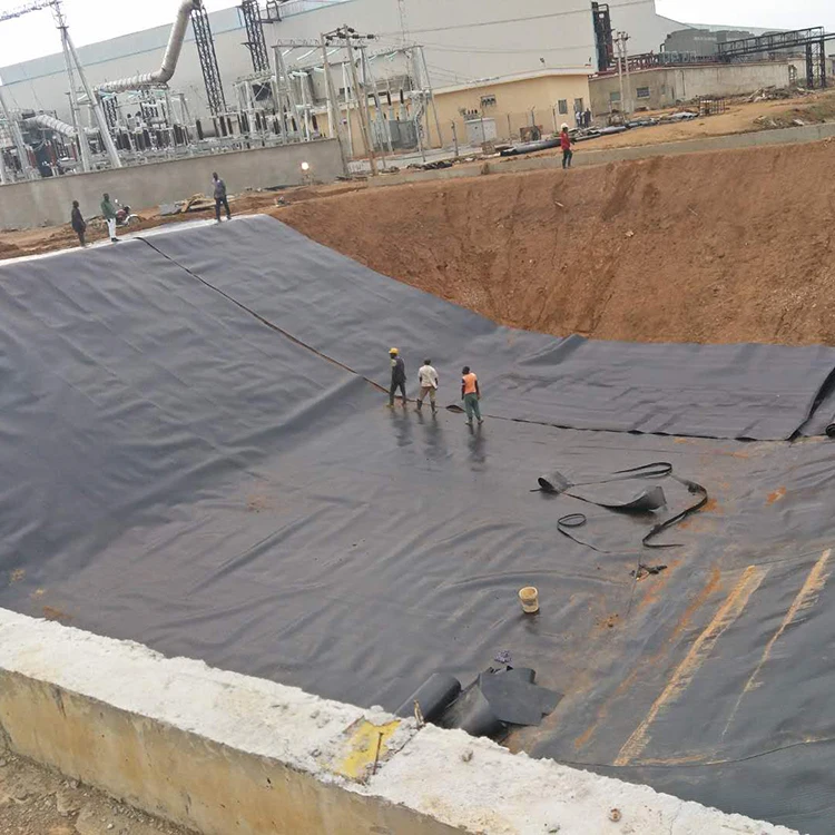 Black Smooth Geomembrane Hdpe 1mm