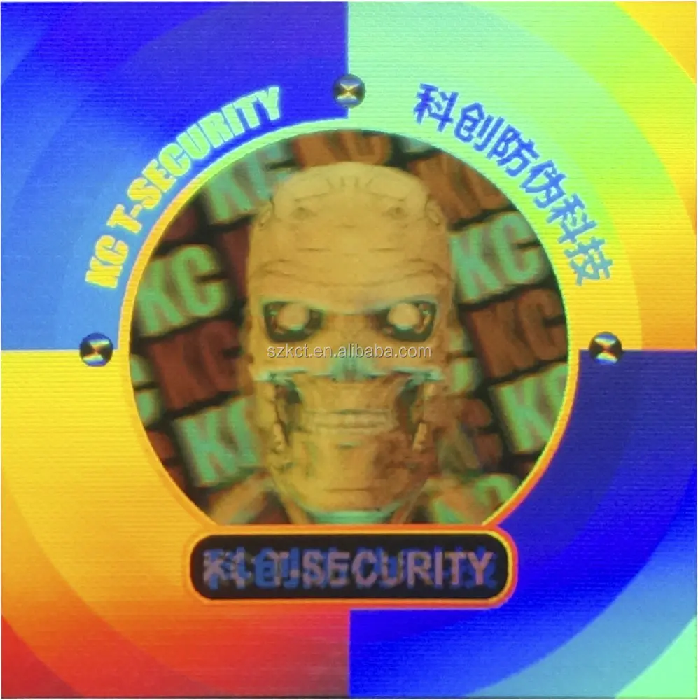 Custom Transparent Printing Id Tamper Proof 3d Hologram Sticker