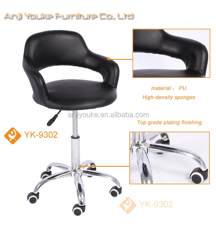 Modern comfortable gas lift for office chair with rubber wheel