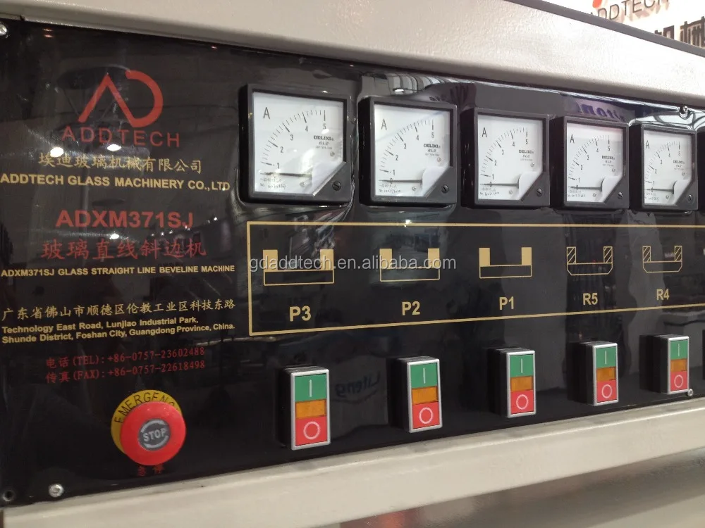 
Small glass beveling machine / Perfect mirror polishing / ABB motors and PLC control 