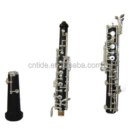 Semi automaticsilver plated key hard rubber oboe OB7500S