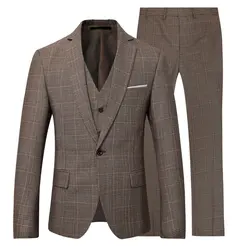 JACKETOWN Latest designs wholesale tuxedo men slim fit suits wedding suits business suits three piece polyester fabric