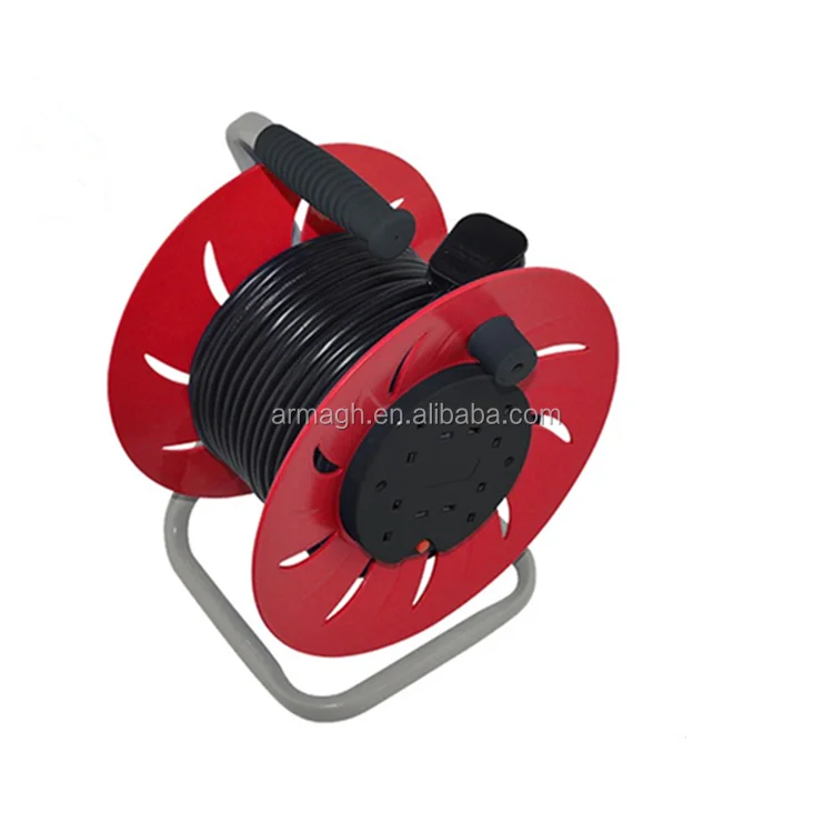 spring winder retractable 220v 25m 50m power retractable cable reel