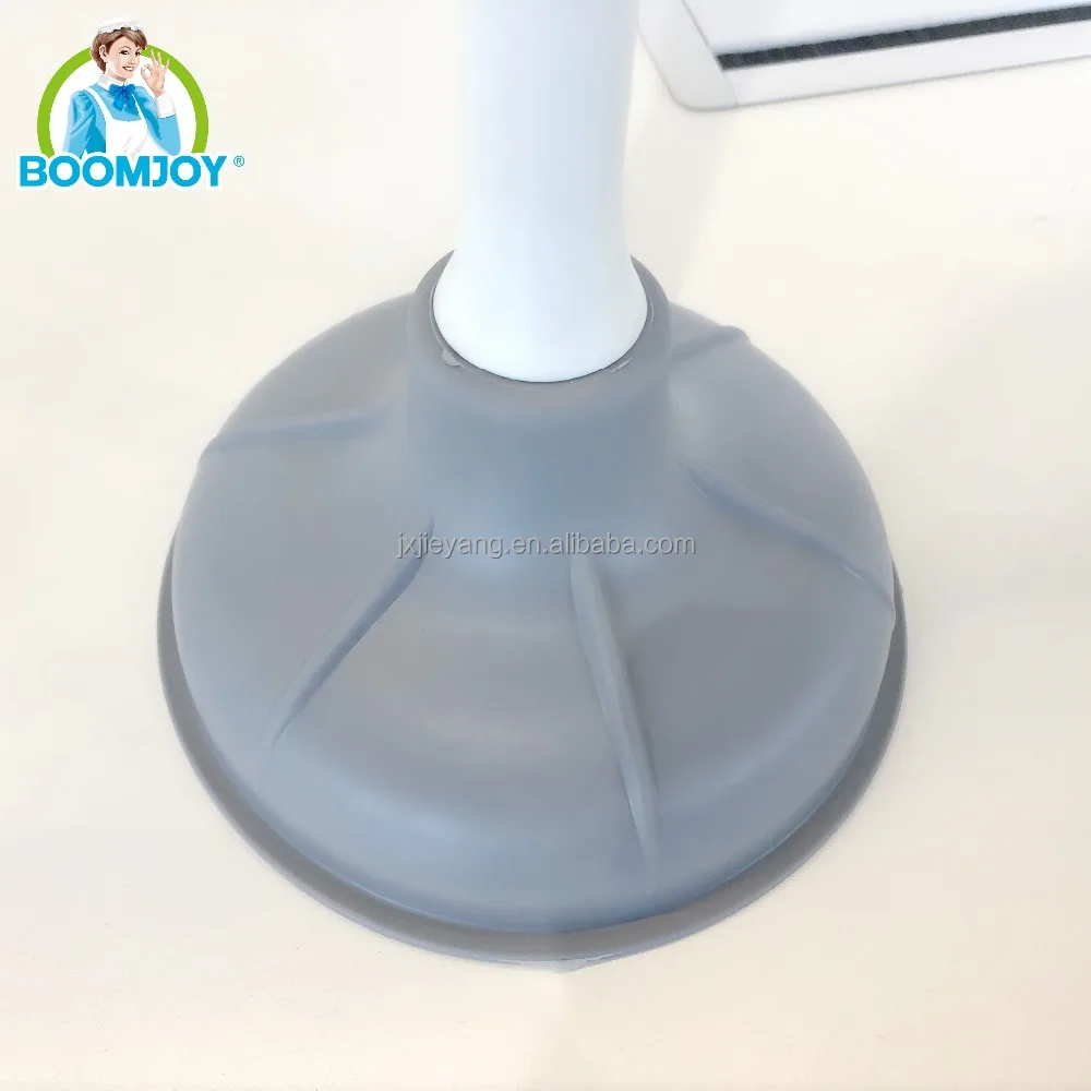 Jesun New Double Sides Double Material Curved Toilet Brush and Toilet Plunger with Holder