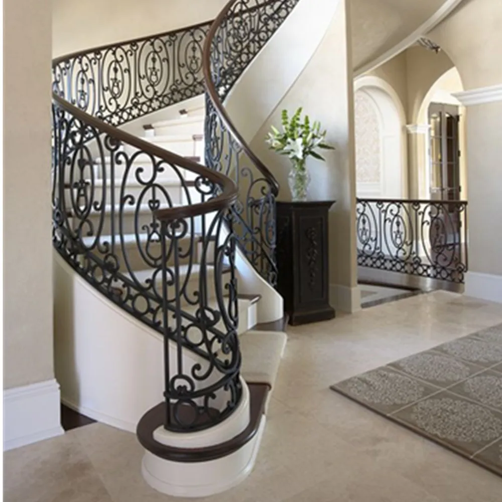 cheap outdoor prefab terrace metal stair railing design