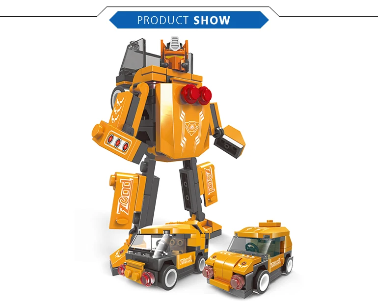 factory direct sales 3 in 1 robot car DIY building blocks shenzhen toy with cheap price for boy and girl indoor fun