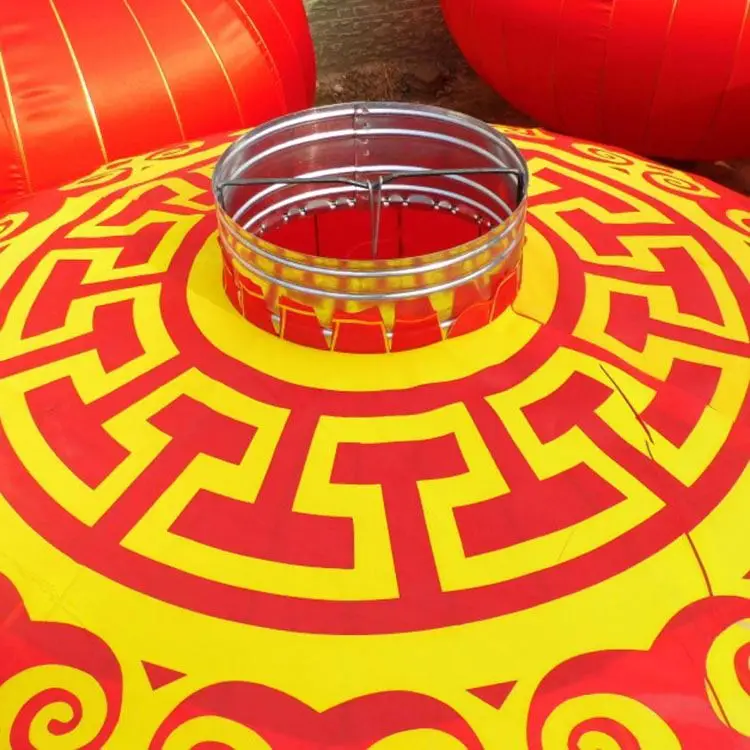 Оптовая продажа, китайские Новогодние украшения, 60 см, китайский красный Шелковый фонарь круглой формы