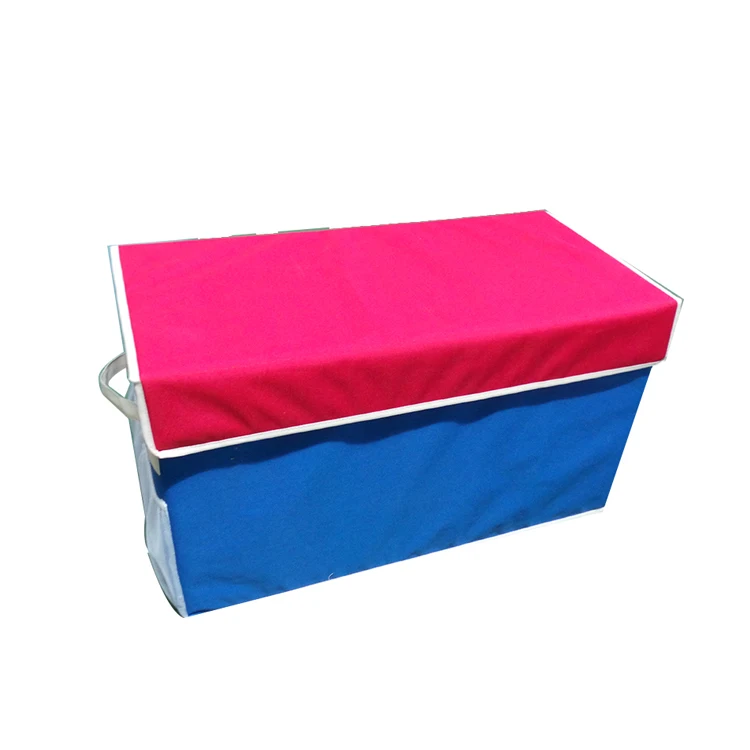 Custom Made In China High Quality Foldable Fabric Storage Box , storage cube for storaging doll toys
