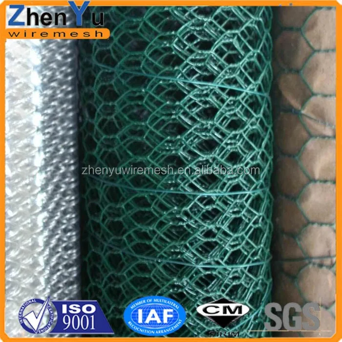 Galvanized hexagonal wire netting/chicken coop wire mesh/plastic coated chicken wire mesh