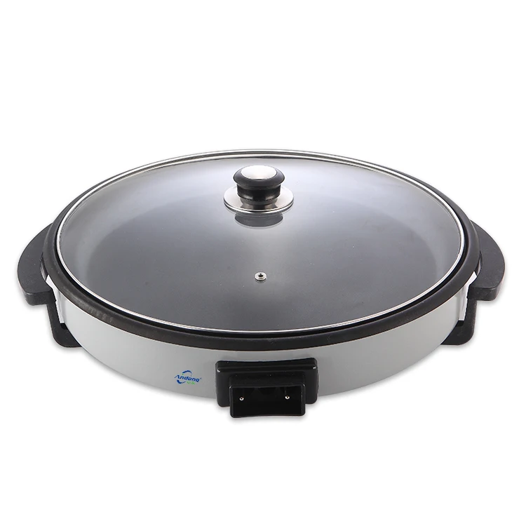 Новая модель, 1500 Вт, 42 см, электрическая сковорода для столешницы, сковорода для жарки