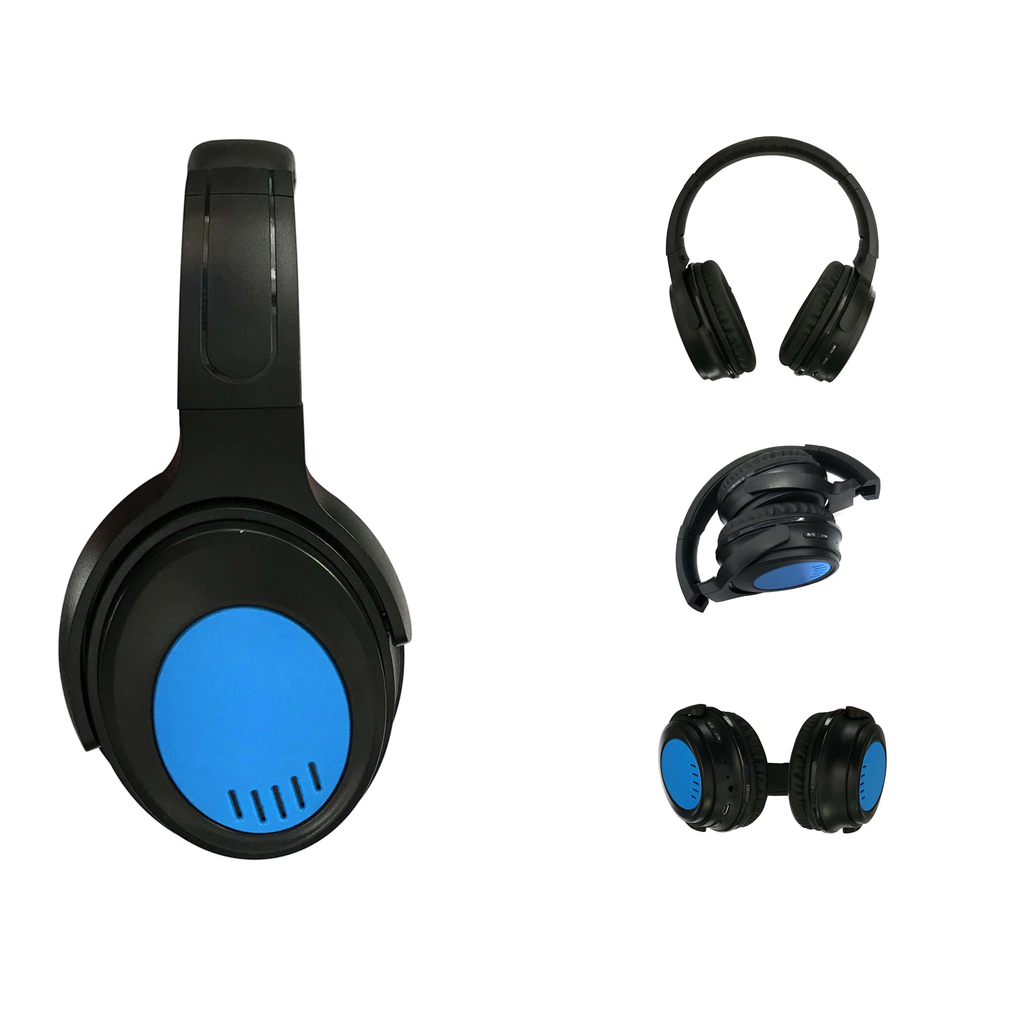 D773 silent disco party wired wireless headphone rotatable and 180 folding gaming studio headset