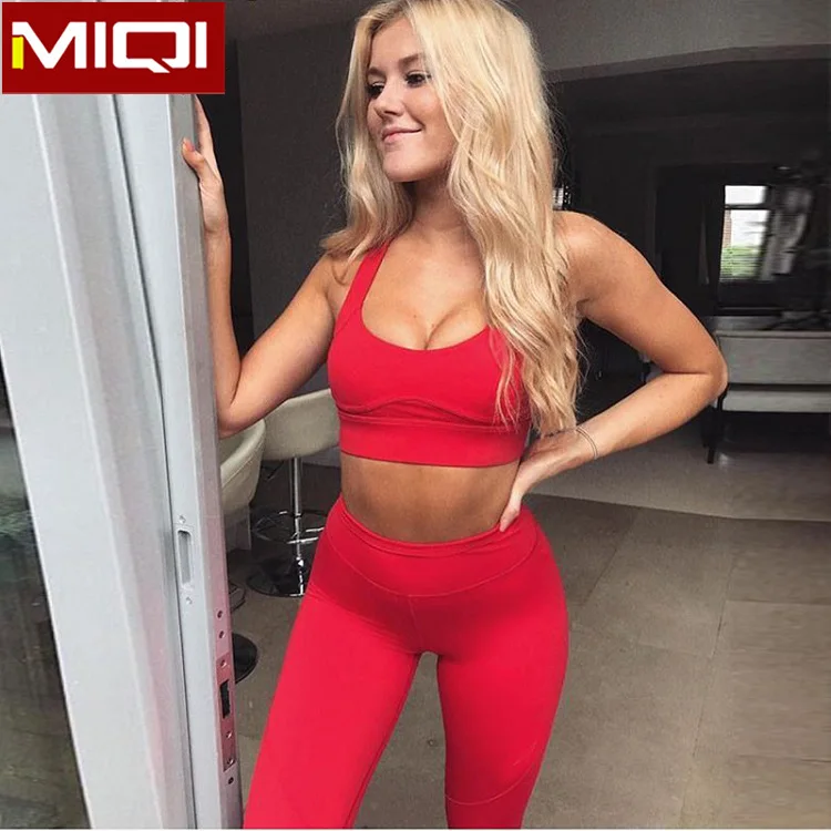 Athletic Bra Set Fitness Clothes Private Label Gym Women Yoga Wear Activewear Sets