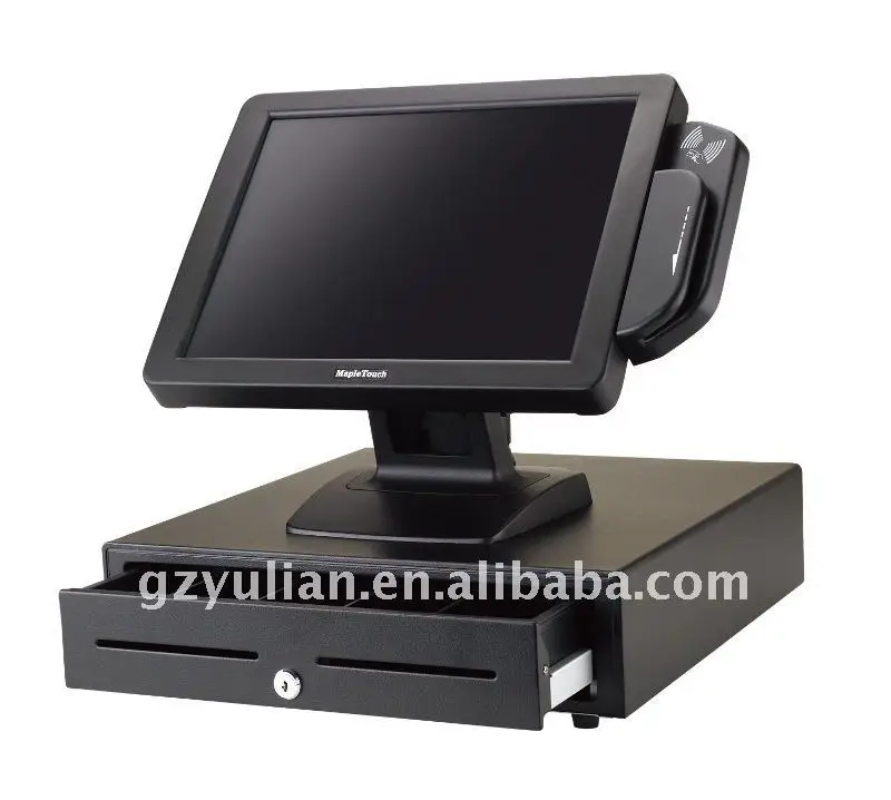 Mapletouch поз touch обои для рабочего компьютера/все в одном настольном сенсорный пк с наличными ящика