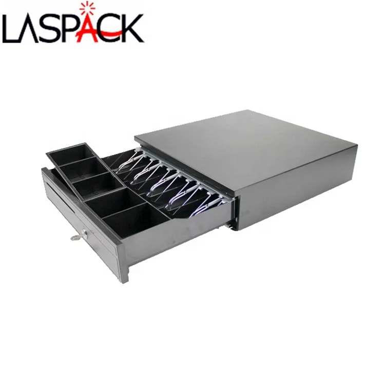 Metal mini pos manual push open cash register drawer lock box safe RJ11 405