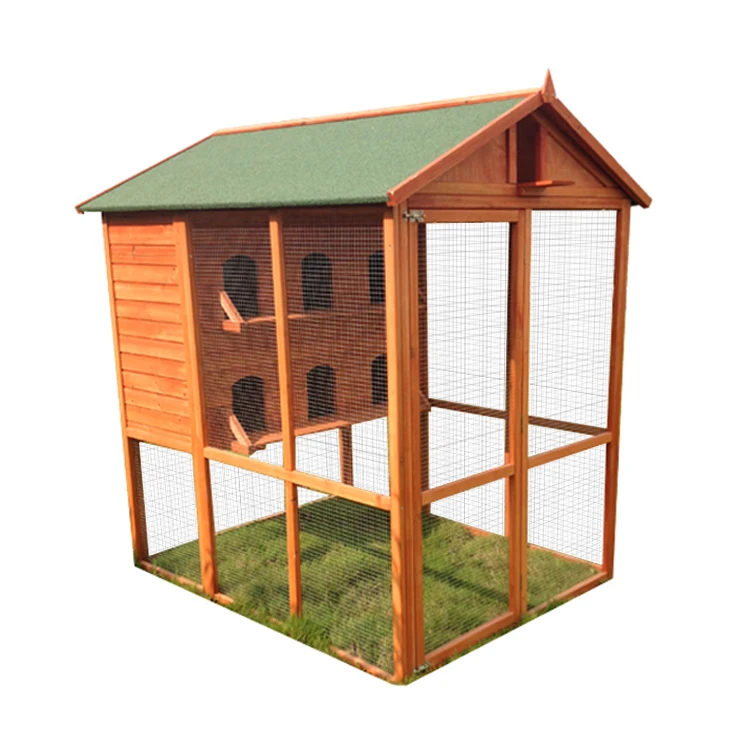 Factory High quality wholesale hot sale flat pack wooden handmade big bird cage