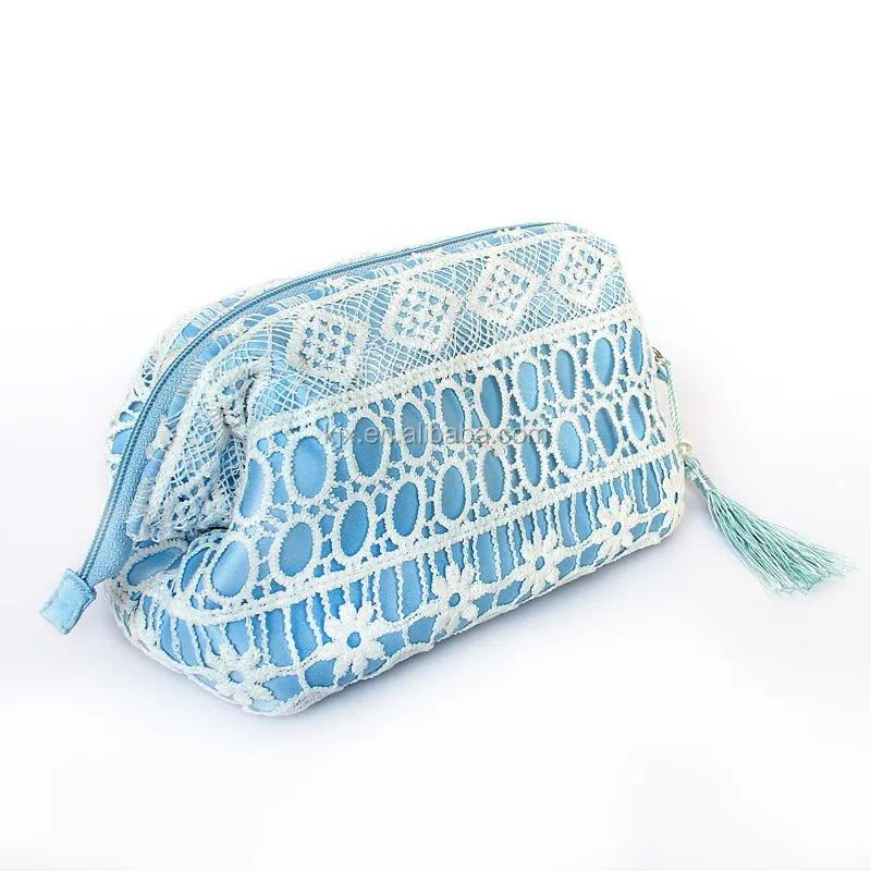 Fantastic lace women cosmetic pouch bag makeup bag for women