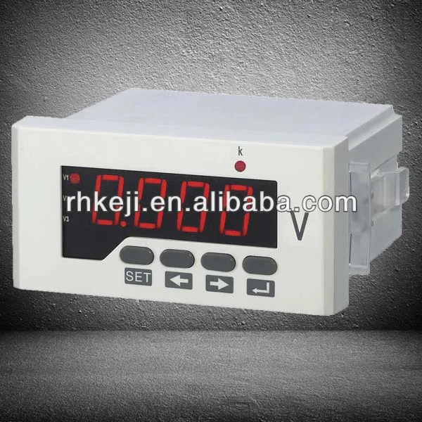 intelligent digital panel single phase ac constant voltage volmeter rh-dv1y lcd