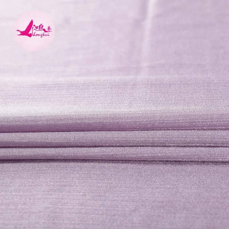 Shiny nylon silk jersey knit fabric/80 nylon 20 spandex for underwear