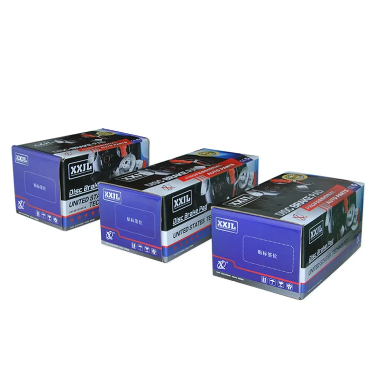 Custom Design Corrugated Paper Packaging Brake Pads Box for Auto Parts