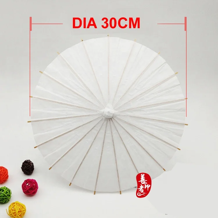 [i Am Your Fans] Sufficient Stock! Kids Diy White Paper Umbrellas 10cm 15cm  20cm 30cm Are Available Kid Fan