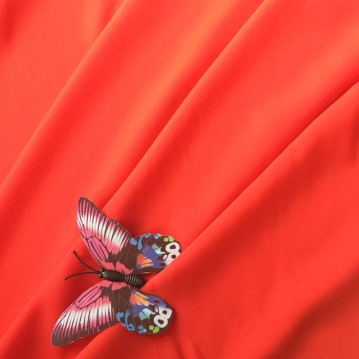 high elastic plain chiffon korean moss crepe fabric for dresses