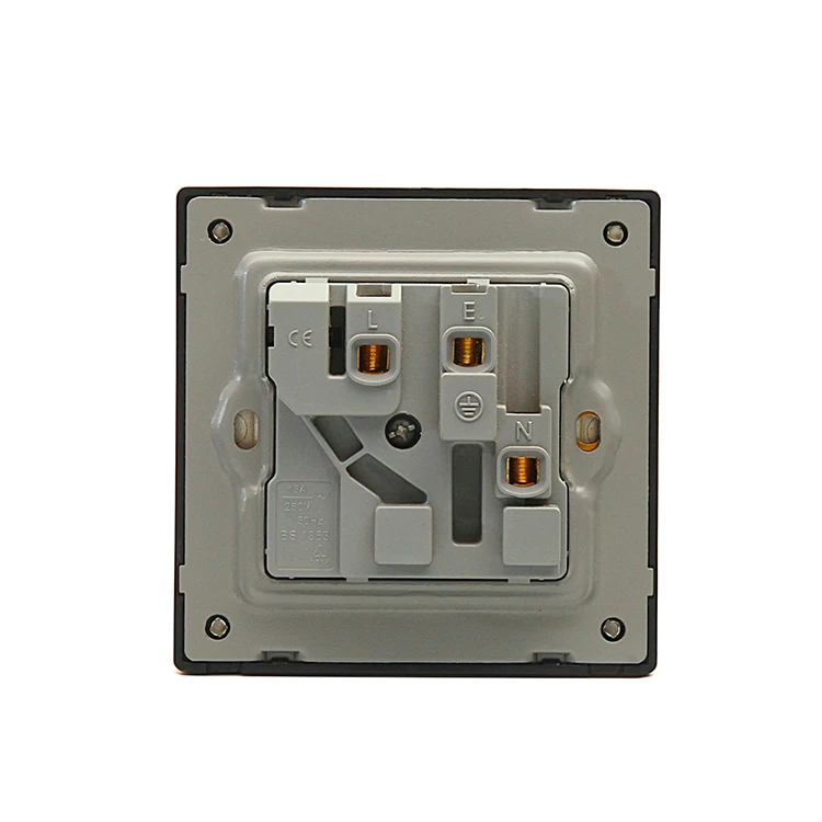 OEM High Quality Uk Standard Metal Series 13A Wall Socket With Indicator Light