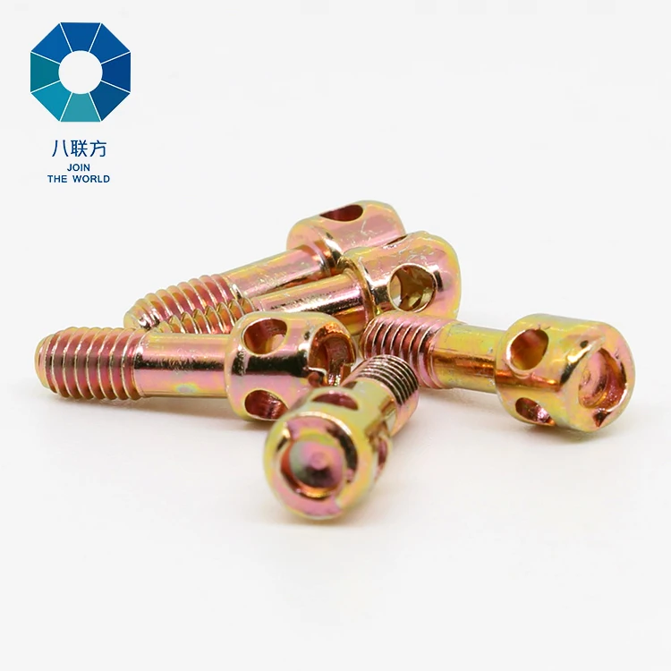 Brass Cross Recessed Bored Head Electricity Meter Lead Seal Screw