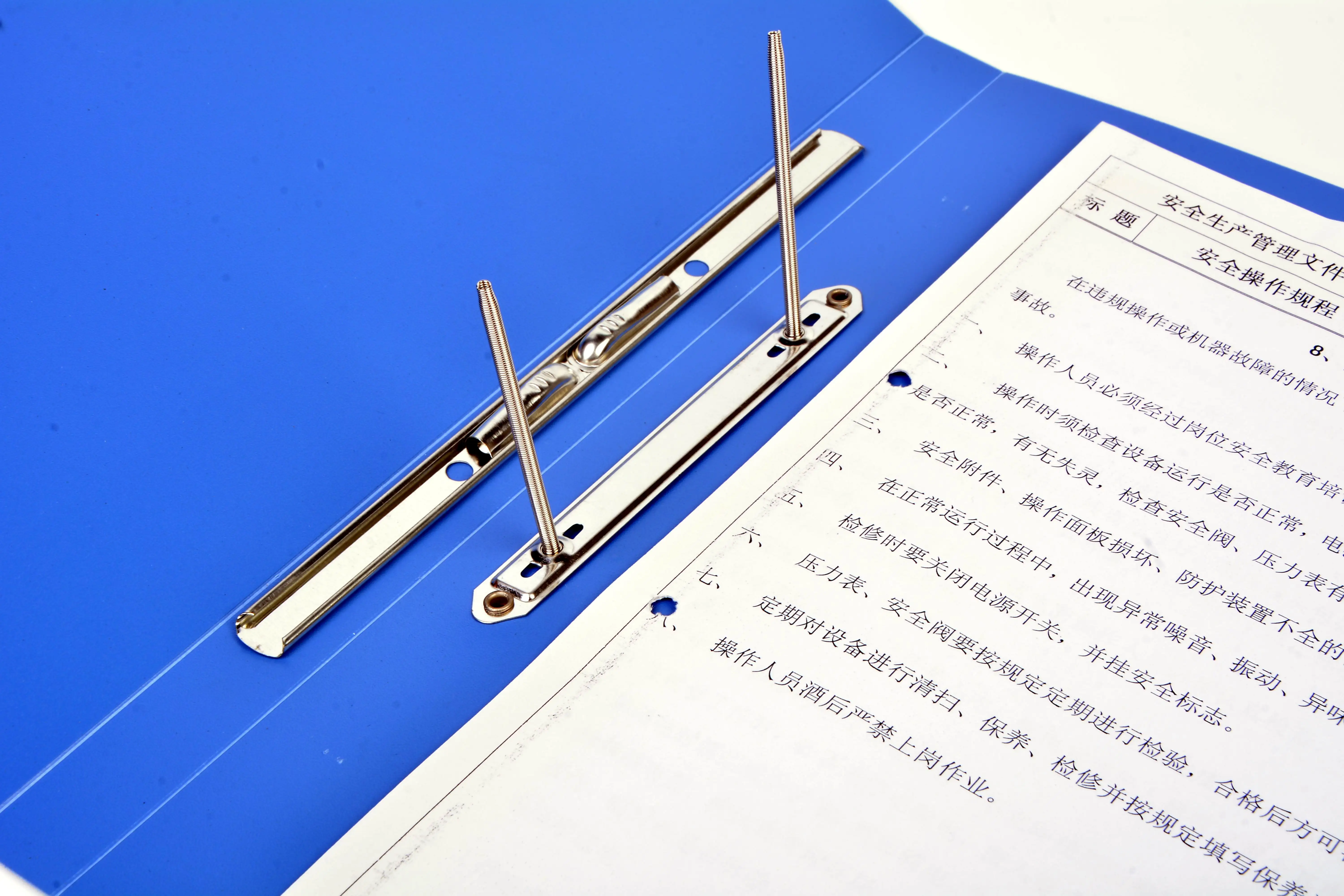 
Nickel metal fasteners snake lever spring clip for paper 