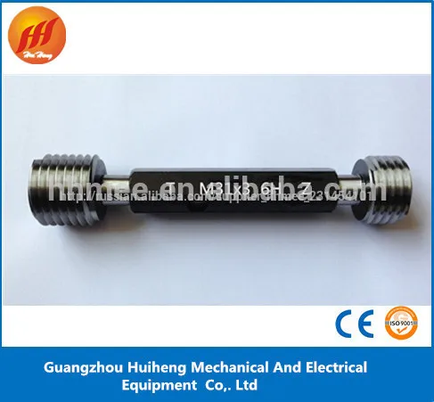 M31*3 6h metric thread plug gauge& go and no go gauge