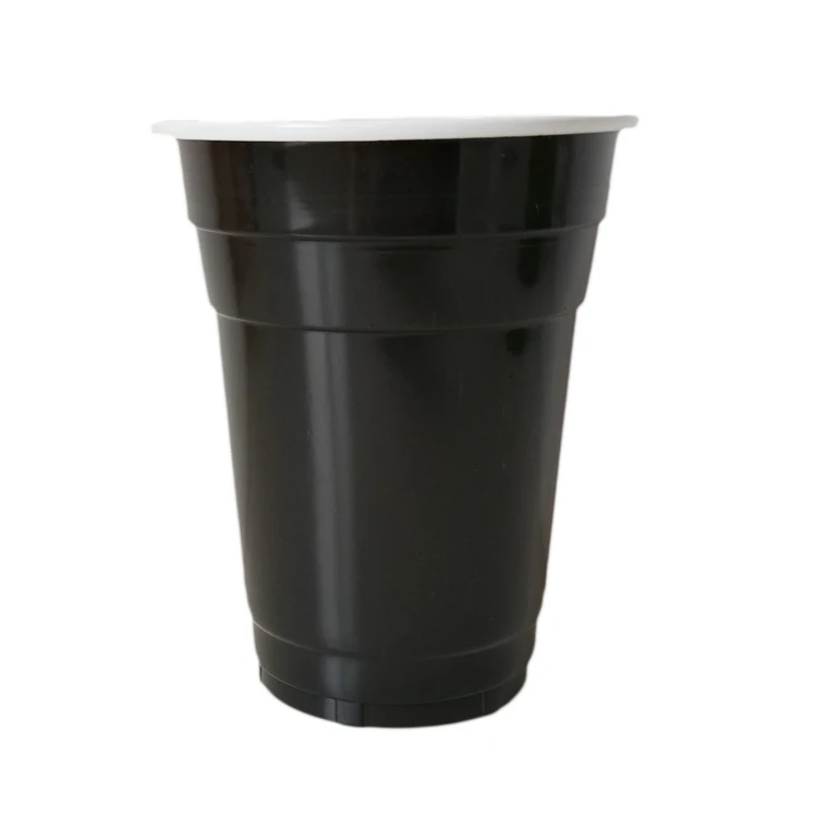 500ML Disposable Black PP Plastic Water Cup Party Cup