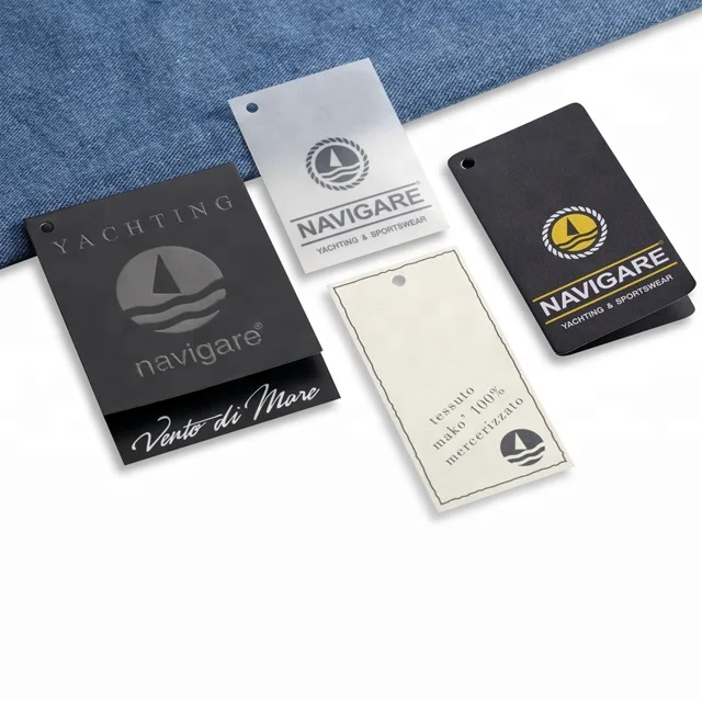 Wholesale Custom Paper Swing Garment Hang Tags For Clothing