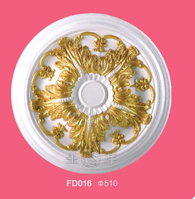 
popular colorful golden gypsum medallion 