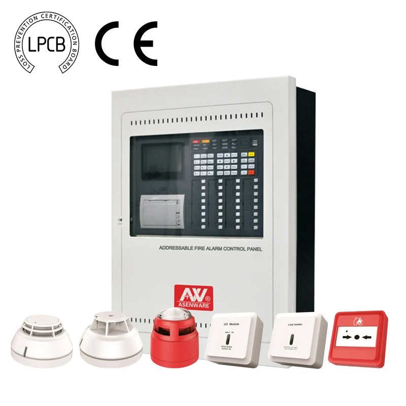  1-2 петли LPCB Высококачественная адресная система управления пожарной сигнализацией AW-FP300 Series